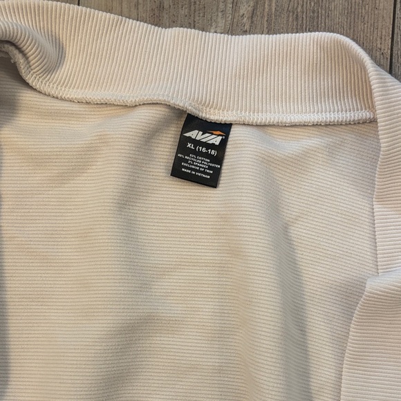 XL Avia Open Front Cream Cardigan - Picture 2 of 5